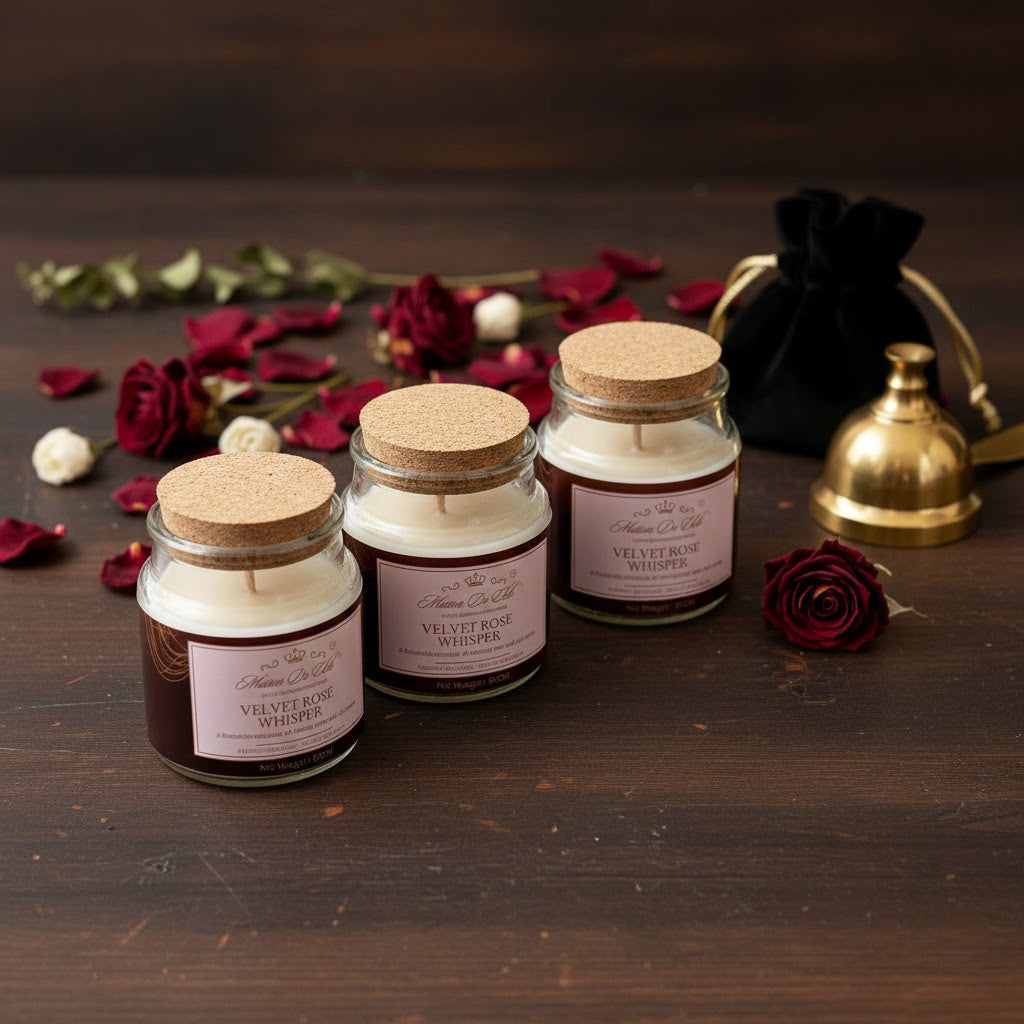 Velvet Rose Whisper - A romantic embrace of velvety rose and soft vanilla